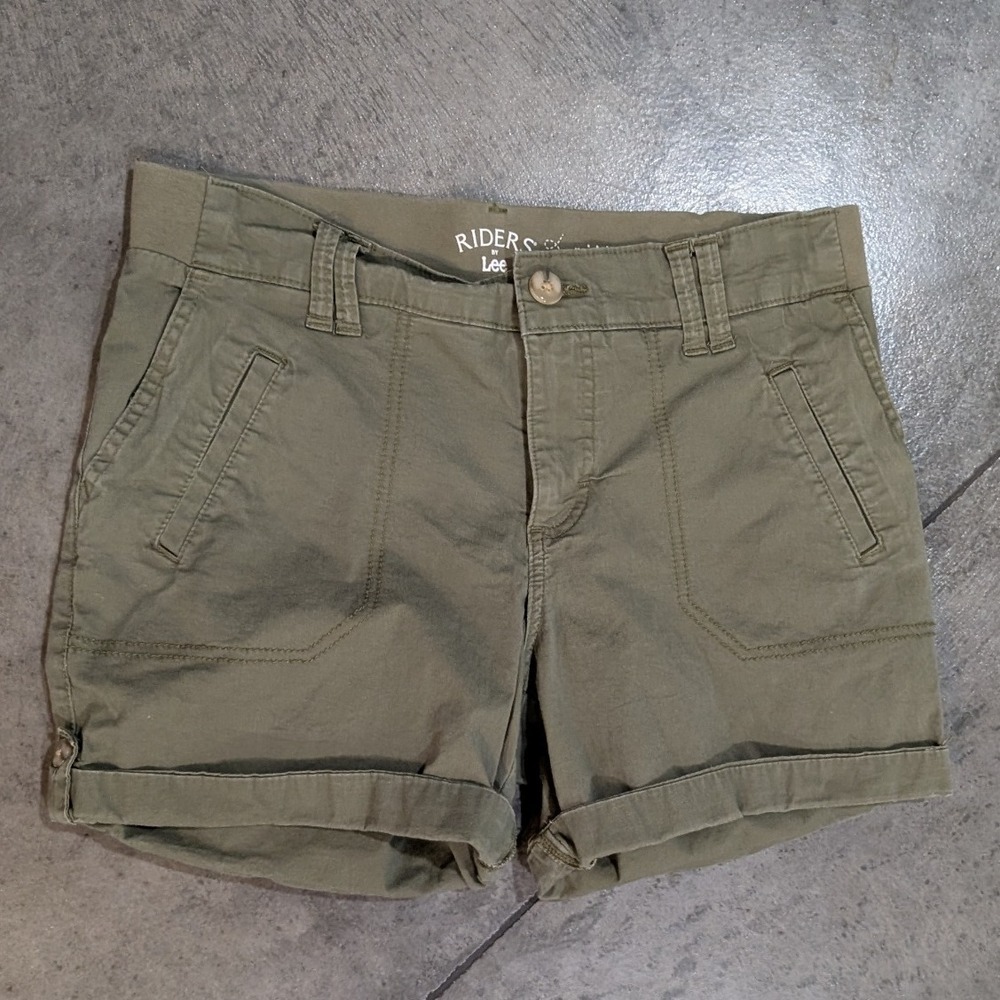 Riders by Lee Olive Cargo Shorts Women's Casual Outdoor Size 8M